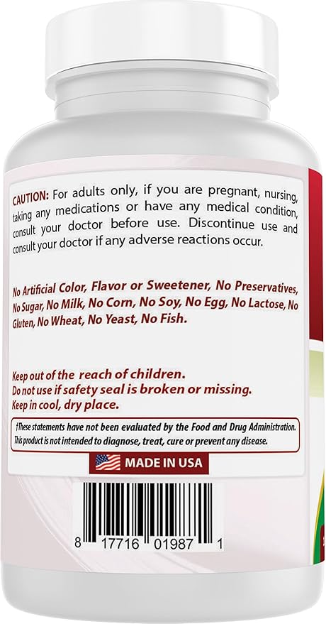 Best Naturals Zinc 100 mg with Vitamin C & D3 180 Tablets Gluten Free and Non-GMO