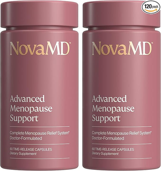 Clinically Proven Menopause Supplement (2 Pack) for Weight Management, Hot Flashes, Night Sweats and Low Energy | Ashwagandha Multi-Symptom Menopause Supplement for Women