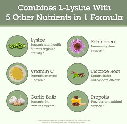 Quantum Health Super Lysine+ / Advanced Formula Lysine+ Immune Support with Vitamin C, Echinacea, Licorice, Propolis, Odorless Garlic (90 Tablets)