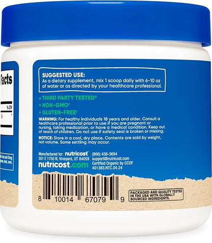 Nutricost Organic Cordyceps Powder 100 Grams - USDA Certified Organic, Non-GMO, Gluten Free