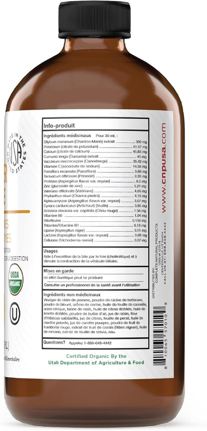 Complete Natural Gallbladder Complete - Liquid Supplement for Gallbladder Support, Liver Cleanse, and Digestive Health with Apple Cider Vinegar, Turmeric, Beet, Digestive Enzymes, Milk Thistle - 16oz