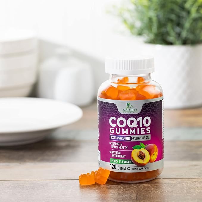 CoQ10 100mg Gummies - Coenzyme Q10 Supplement, CoQ10 Gummies Antioxidant for Heart Health Support & Energy Production, High Absorption Coenzyme Q10 Gummy Supplements - 120 Count Coenzyme Q10 Vitamins