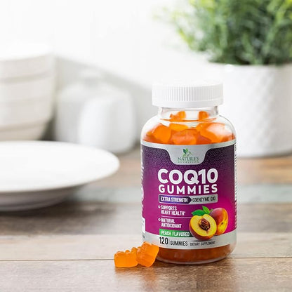 CoQ10 100mg Gummies - Coenzyme Q10 Supplement, CoQ10 Gummies Antioxidant for Heart Health Support & Energy Production, High Absorption Coenzyme Q10 Gummy Supplements - 120 Count Coenzyme Q10 Vitamins