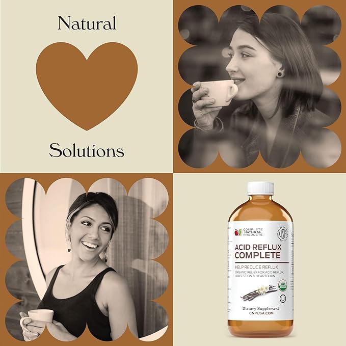 Acid Reflux Complete 16oz - Natural Organic Liquid Heartburn, GERD, & Amish Reflux Relief Remedy & Medicine