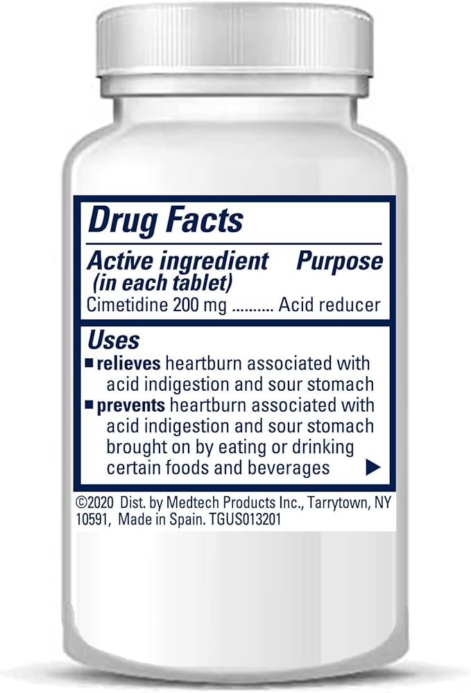 Tagamet HB 200 mg Cimetidine Acid Reducer and Heartburn Relief, 70 Count