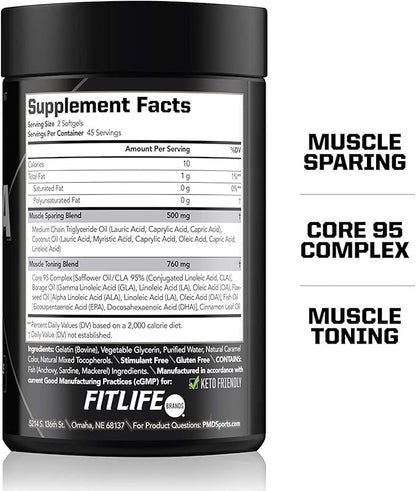 PMD Sports Ultra Pump Fuel Insanity - Pre Workout - Grape Gusher (30 Servings) Sports Omega Cuts Elite Thermogenic Fat Burner (90 Softgels)