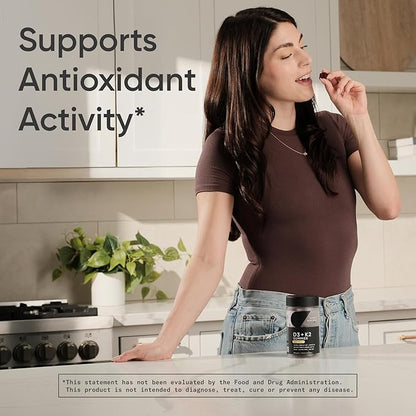 Sports Research® Vegan Vitamin D3 + K2 Gummy Supplements - 5000iu Vitamin D with 100mcg Mk7 Vitamin K - Supports Calcium for Stronger Bones & Immune Health - 60 Gummies for Adults, for Women, 1 Month