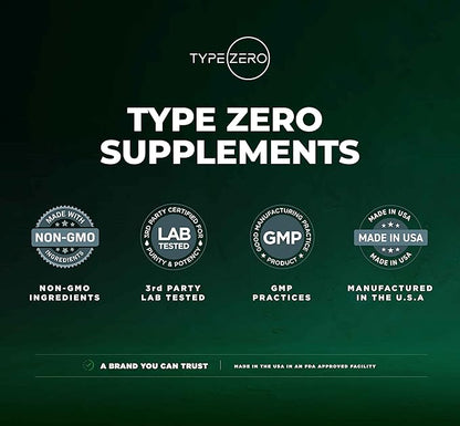 Type Zero L-Citrulline Malate Powder 2:1 6X (300g | 6000mg Per Serving | Unflavored) Ultra Clean L Citrulline, Nitric Oxide Booster, Pre Workout - Nitrous Oxide Vasodilator Supplement