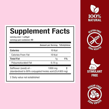 Evolution Advance Sport Nutrition CLA Fit 2,400 mg – Conjugated Linoleic Acid Supplement - Support Lean Muscle Mass, Promote Energy – Non-GMO, Gluten-Free (90 Softgels), 800 mg Per Softgel