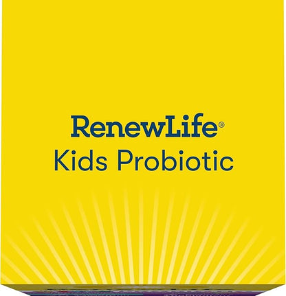 Renew Life Kids Probiotic Gummies, Supports Digestive & Immune Health, Prebiotics & Probiotics, Raspberry, 30 Gummies