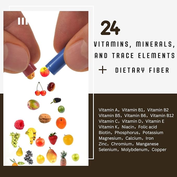Super Fruits and Veggies Supplement,36 Fresh Veggies & Fruits,Balance of Nature Daily Nutritional Supplement for Digestive Health & Constipation Relief,60-Day Supply,Made in USA