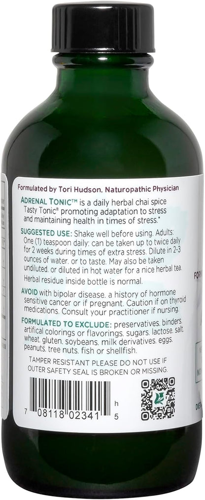 Vitanica - Adrenal Tonic, Adrenal Support, Vegetarian, 4 Ounce (Packaging May Vary)