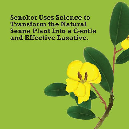 Senokot Regular Strength Tablets Natural Vegetable Laxative Ingredient, 100 Count