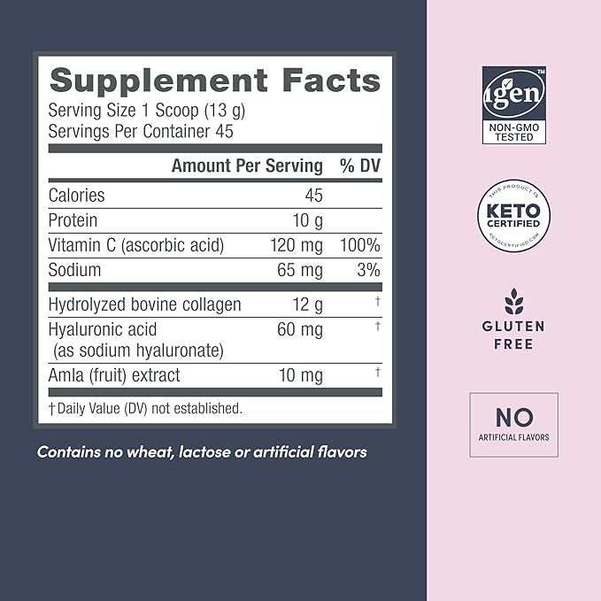NeoCell Super Collagen Powder, Collagen Plus includes Vitamin C & Hyaluronic Acid, Promotes Healthy Hair, Beautiful Skin, & Nail Support, Collagen Type 1 & 3, 12g Collagen per Serving, 20.6 Oz