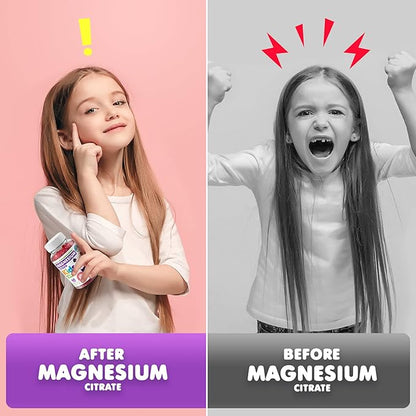 DR. MORITZ Complete Wellness Duo - Kids Magnesium Gummies (60 Count) - Sugar-Free with Vitamin C (60 Count 2 Pack)