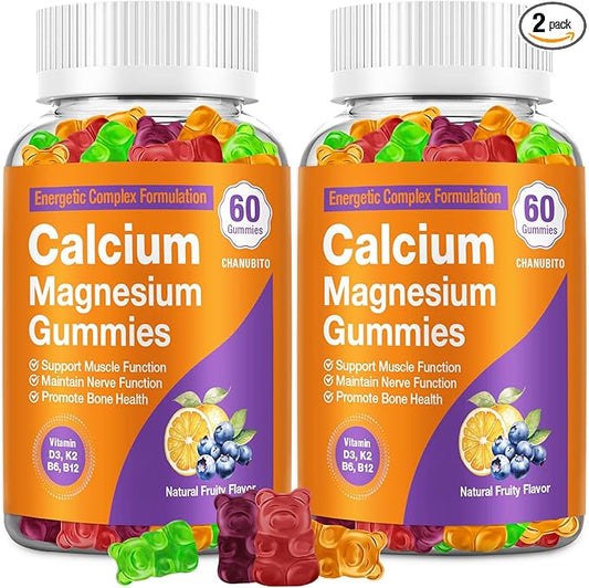 Calcium Citrate with Vitamin D3, K2, 1200mg Calcium Gummies with Magnesium Zinc, Extra Absorption Calcium Supplements for Women & Men Bone, Muscle & Immune Support, Fruit Flavor 120 Chewable Gummies