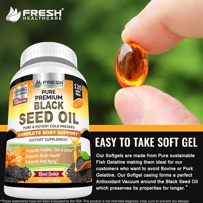 FRESH HEALTHCARE Black Seed Oil and Elderberry Gummies - Bundle