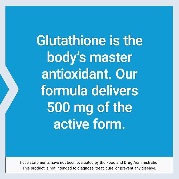 Life Extension Glutathione 500 mg – Glutathione Capsules, Antioxidant Supplement, Oxidative Stress, Active Reduced Form – Gluten-Free, Non-GMO, Vegetarian – 60 Capsules