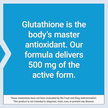 Life Extension Glutathione 500 mg – Glutathione Capsules, Antioxidant Supplement, Oxidative Stress, Active Reduced Form – Gluten-Free, Non-GMO, Vegetarian – 60 Capsules
