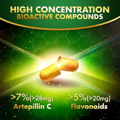 LABO Nutrition Brazilian Green Propolis Ultimate – Propolis Extract with 28mg Artepillin C and 5% Flavonoids Natural Bee Supplement for Immune, Brain Support High Concentrate Propolis, 60 Veg Capsx3