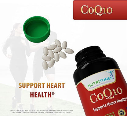 CoQ10 100mg Softgels – High Absorption Antioxidant Supplement for Heart Health, Energy Production, and Cellular Support – Non-GMO, Gluten-Free – 120 Softgels, 4-Month Supply