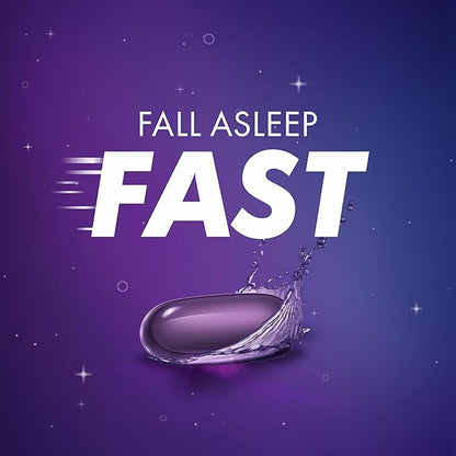ZzzQuil LiquiCap Sleep Aid, Diphenhydramine 25mg HCl, Sleep Aids for Adults, Nighttime Sleep Aid, 72 LiquiCaps