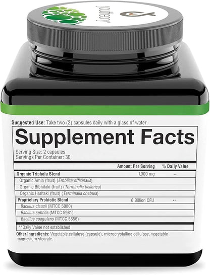 Youtheory Spore Probiotic - 6 Billion CFU - Probiotic Digestive Supplement* - Resists Stomach Acid Breakdown* - Dairy, Gluten & Soy Free - 60 Vegetarian Capsules