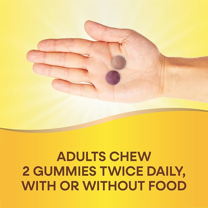 Nature's Way Alive! Daily Calcium & Vitamin D3 Gummies, Bone Support*, Immune Support*, Strawberry and Raspberry- Lemonade Flavored, 60 Gummies
