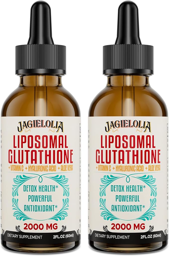 2000MG Liposomal Glutathione Liquid, Made in The USA, Glutathione Supplement with Antioxidant Complex - Immune System, Energy, Aging Defense, High Absorption, 4 Floz
