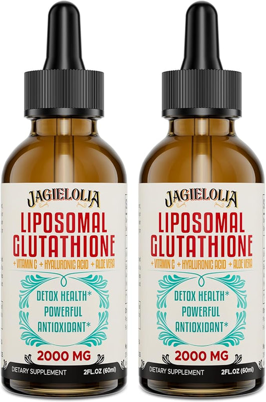 2000MG Liposomal Glutathione Liquid, Made in The USA, Glutathione Supplement with Antioxidant Complex - Immune System, Energy, Aging Defense, High Absorption, 4 Floz