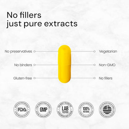 ACEWORKZ Premium Berberine HCL 1200mg - 97% Tested Purity - Berberine Supplement - Supports Weight Management, Craving Control, Heart Health & Gut Health (60 Capsules)