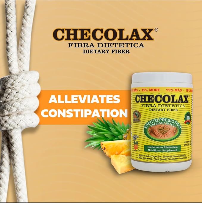 Our Dietary Fiber Relieves Constipation Naturally, Promotes Weight Loss, Detox, Supports Regularity, Bloating Relief & Gut Health, Sugar Free, Non-GMO, Plant-Based - PINEAPPLE Flavor (4.5 oz)
