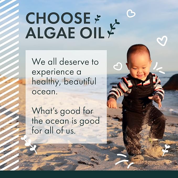 Freshfield Vegan Omega 3 DHA: Sustainable, Carrageenan Free, Third Party Tested, Compostable Bottle, Carbon Neutral. Supports Heart, Brain, Joint Health w/DPA (Prenatal 60 Count (Pack of 1))