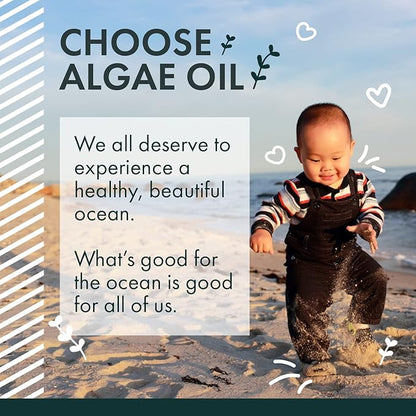 Freshfield Vegan Omega 3 DHA: Sustainable, Carrageenan Free, Third Party Tested, Compostable Bottle, Carbon Neutral. Supports Heart, Brain, Joint Health w/DPA (Prenatal 60 Count (Pack of 1))