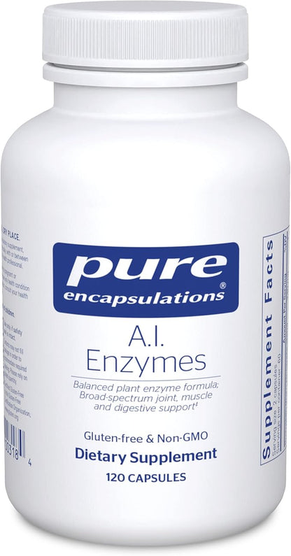 Pure Encapsulations A.I. Enzymes | Balanced Plant Enzyme Formula for Joint, Muscle and Digestive Support | 120 Capsules
