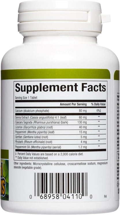 HerbalFactors by Natural Factors, Ultra-Lax Herbal Formula, Gently Supports Relief from Occasional Constipation, 90 tablets (90 servings)