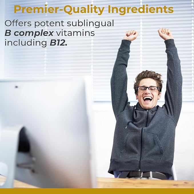 Premier Research Labs: Max B-ND Liquid Vitamin B-Complex for Liver & Brain Health - Sublingual Drops for Energy, Immune, Made in The USA - 8 fl oz - Thiamin, B12, B6 & More - for Men, Women, Kids