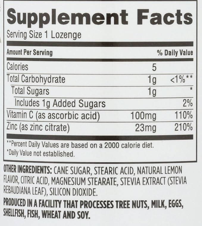 365 Everyday Value, Zinc Lozenge with Vitamin C, 90 ct (Pack of 2)