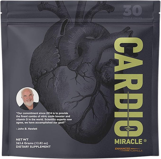 The Complete Nitric Oxide Solution - Nutritional Heart Healthy L-Arginine and Organic Beetroot Drink Mix, 30-Pak Single-Serving Pouch