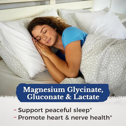 Vitalitown 10 in 1 Magnesium Complex Supplement - 400mg Elemental Magnesium Chelated with Glycinate, Citrate, Malate, Taurate & More - for Sleep Muscle Heart Energy - Non-GMO, Vegan, 90 Caps