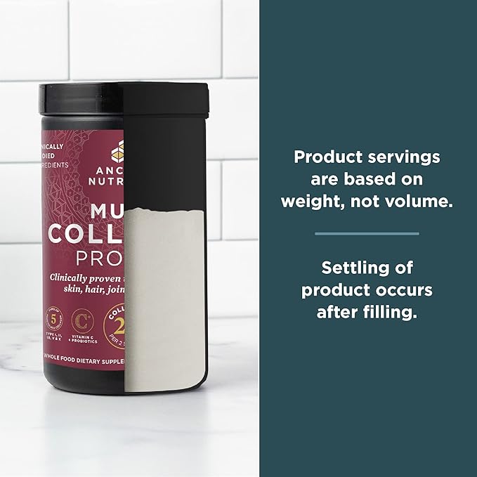Ancient Nutrition Multi Collagen Protein Powder, Unflavored, 60 Servings + Multi Collagen Protein Powder Stick Packs, Unflavored, 40 Packs