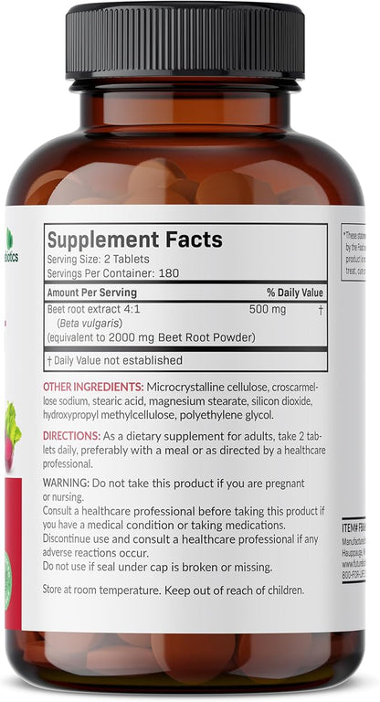 Futurebiotics Beet Root Extra Strength, Non-GMO, 360 Vegetarian Tablets
