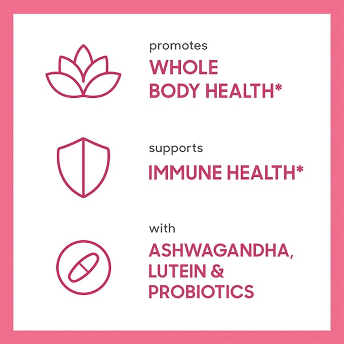 Rainbow Light Womens One High-Potency Daily Multivitamin, Womens Multivitamin Provides High-Potency Immune Support, With Vitamin C, Biotin and Ashwagandha, Vegetarian, 60 Count