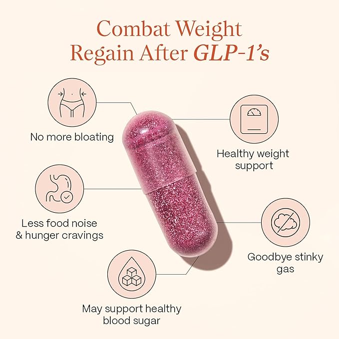 Provitalean GLP-1 Booster & Metabolism Fuel for Women | Mute Cravings for Belly Fat & Resistant Waistlines | B420 Probiotic, Morosil, Chromium | Vegan, Stimulant-Free, Gluten-Free | 30 Ct