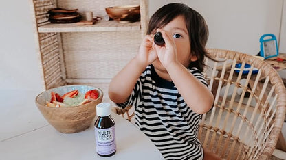 NovaFerrum Yum | Multivitamin with Iron for Infants, Toddlers & Kids | Immune Support | Ages 4 & Under | Gluten Free Certified | Sugar Free | Raspberry Grape | 120 Servings