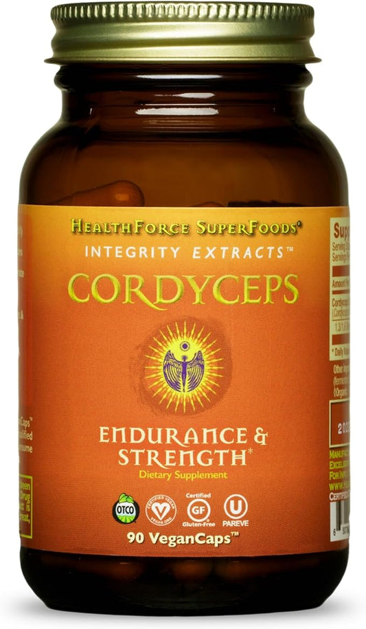 HealthForce SuperFoods Integrity Extracts Cordyceps – Capsules - 90 Vegan Capsules