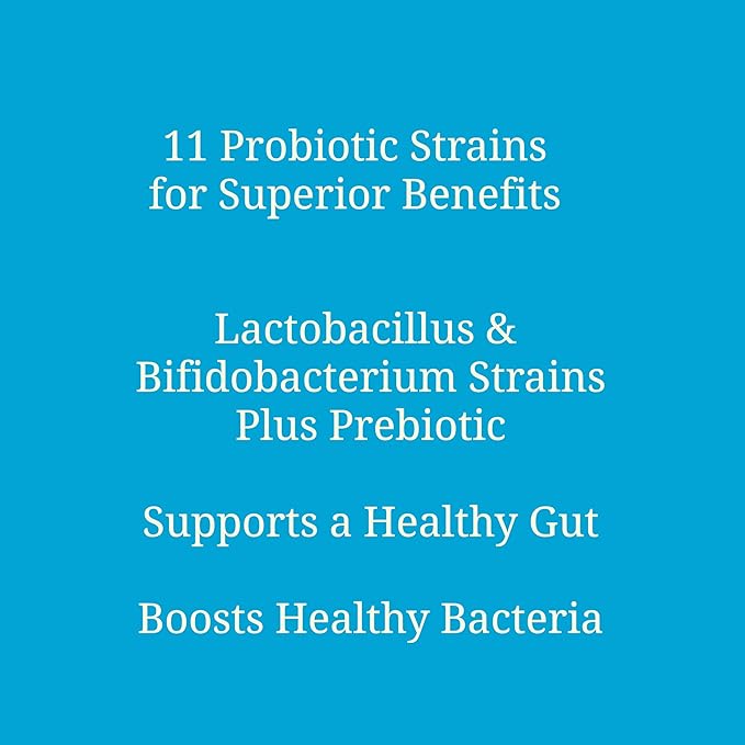 Probiotics 50 Billion - 11 Strain Live Probiotic Prebiotic for Men & Women - Best to Support Digestive & Immune Health. with Lactobacillus Gasseri - Guaranteed Potency to Expiration
