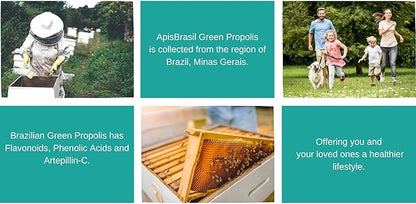 Brazil Green Bee Propolis Spray (30ml) - Natural Immune Support - Sore Throat Relief - Premium Quality - Pack of 1