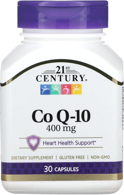 21st Century Co Q10 400 mg Veg Capsules, 30 Count