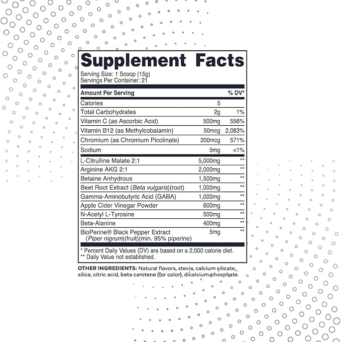 Type Zero Ultra Clean Stim Free Pump Pre Workout (Pineapple Orange Mango) Beetroot, Arginine, Citrulline Malate, Betaine, Beta A, ACV+ Sugar/Caffeine Free Non Stim Preworkout Men & Women
